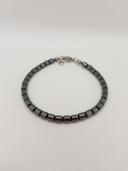 Hematite tube bracelet (handmade) image 0
