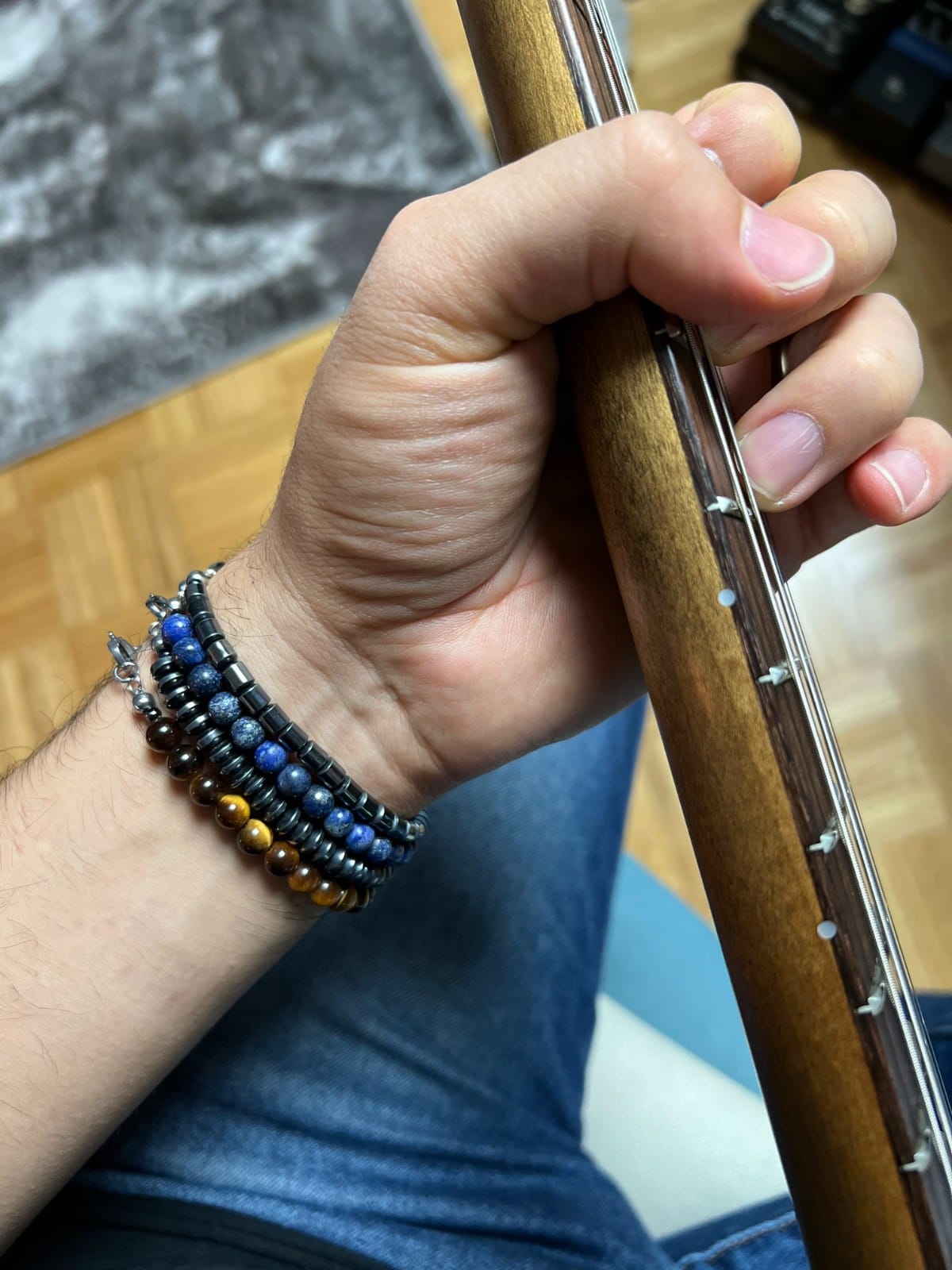 Hematite tube bracelet (handmade) image 1